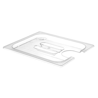 Víko pro polykarbonátové GN nádoby s výřezem pro sous-vide cirkulátor, HENDI, GN 1/2, Průhledná, 265x325mm | 864210